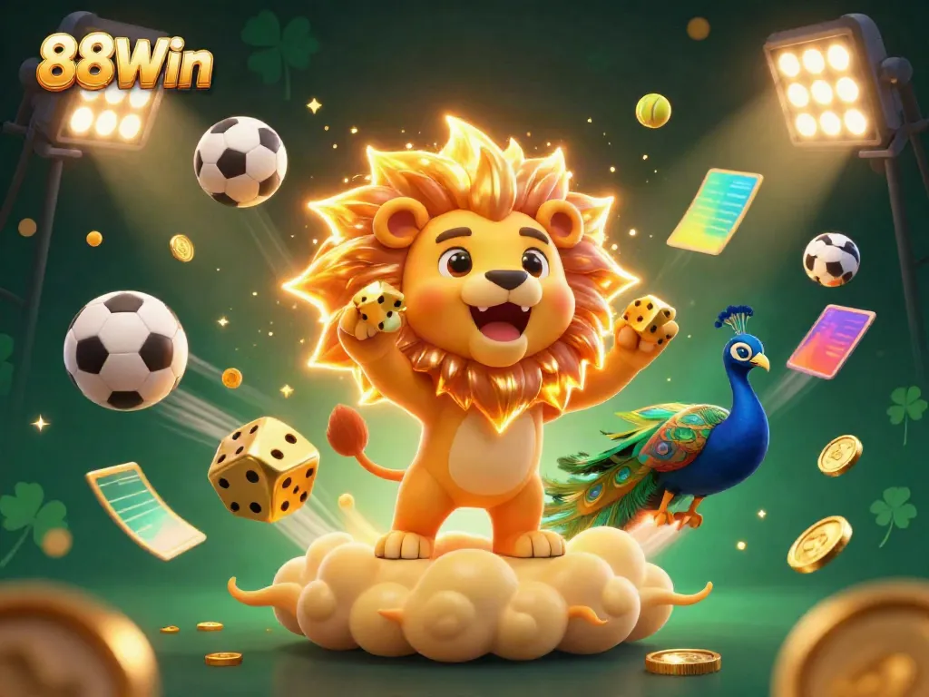 Experience thrilling gameplay at 88Win, featuring dynamic 3D casino elements and vibrant characters.