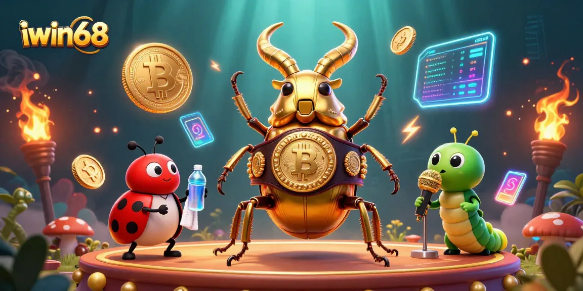 Experience iwin68 with a dynamic 3D casino scene showcasing vibrant gaming elements.