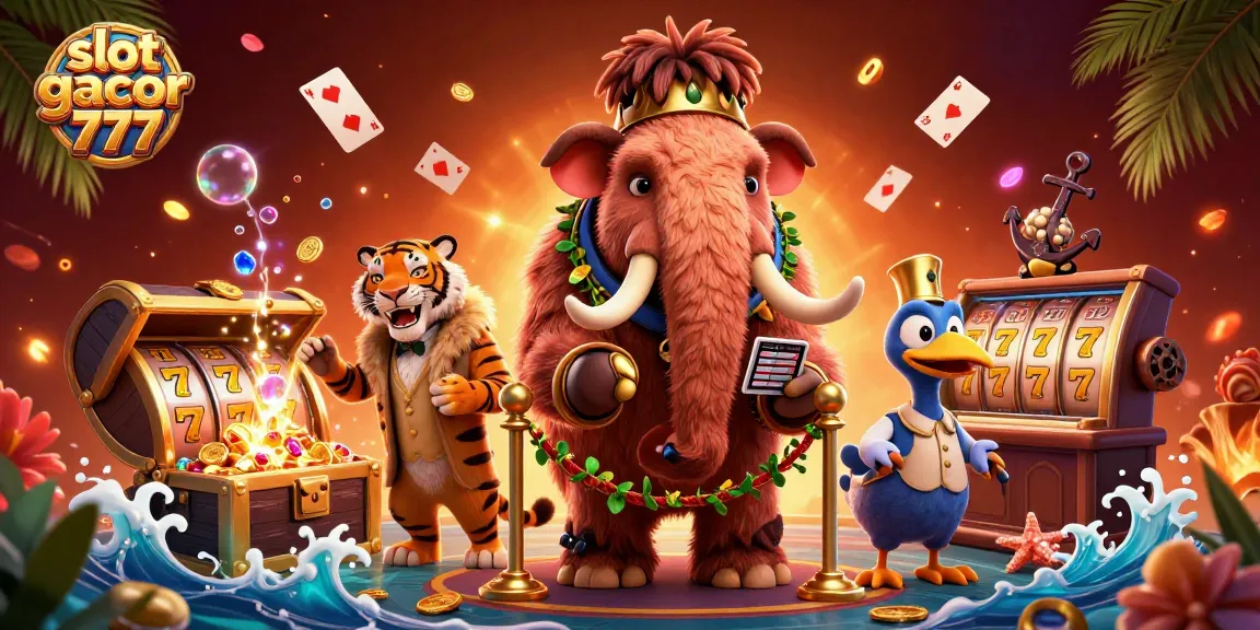 Experience exciting gameplay with slot gacor 777 featuring animated casino characters and vibrant slot reels.