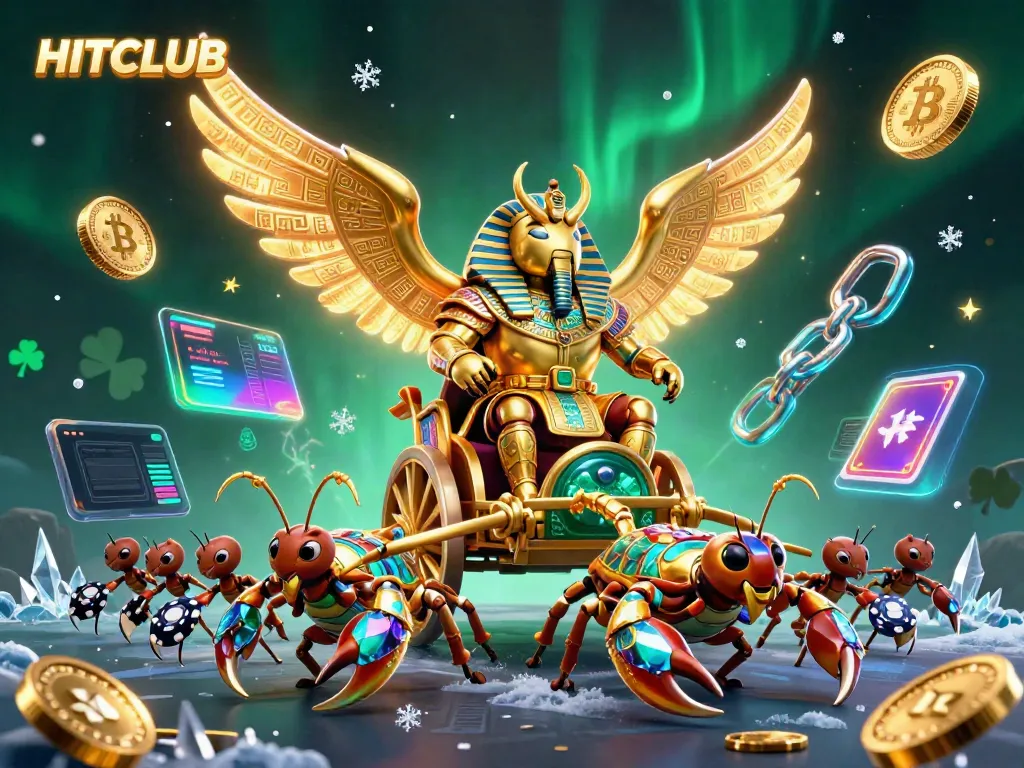 Engage in HITCLUB's immersive gaming world with a captivating 3D illustration showcasing vibrant action.