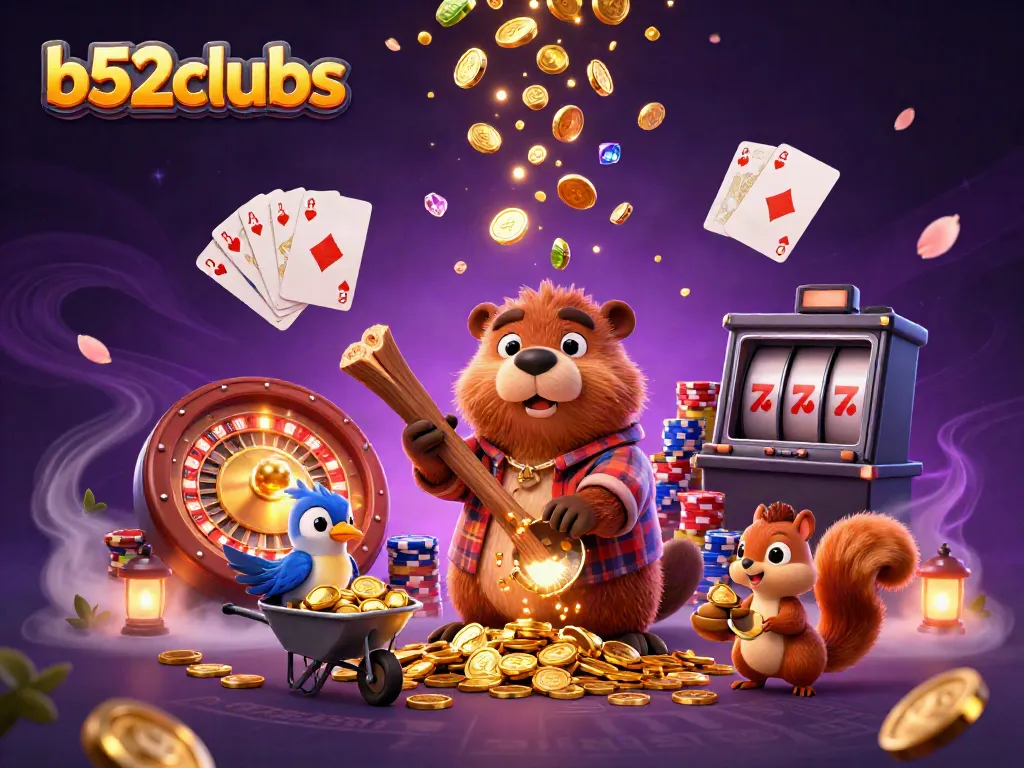 Engage in thrilling gameplay at b52clubs with vibrant characters and dynamic casino elements.