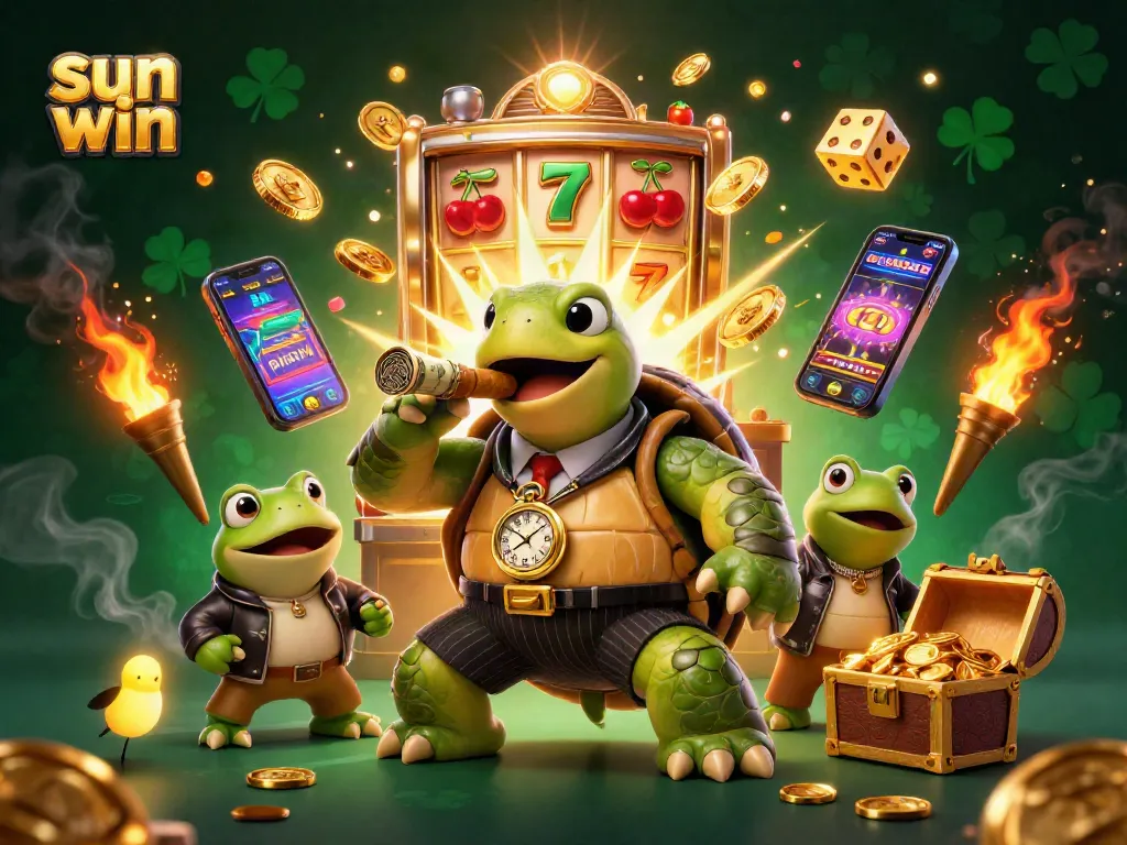 Experience the thrill of sun win with a massive slot machine jackpot explosion amid vibrant casino lights.