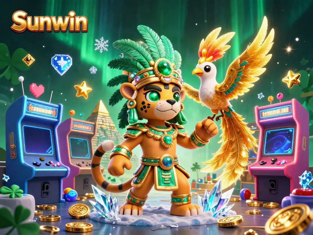 Experience thrilling gameplay at Sunwin with dynamic 3D characters and vibrant casino elements.