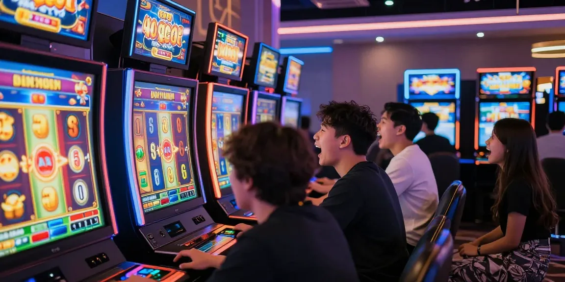 Engaged players enjoying slot gacor games in a vibrant online casino atmosphere.