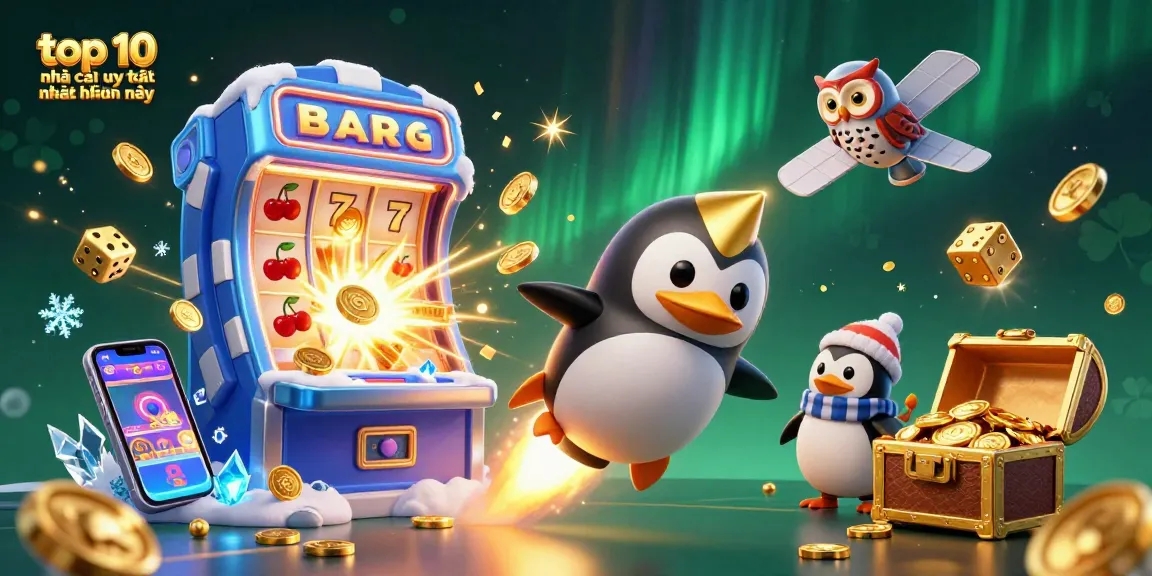 Experience the thrill of top 10 nhà cái uy tín nhất hiện nay with our vibrant casino illustration featuring intriguing characters and jackpot effects.