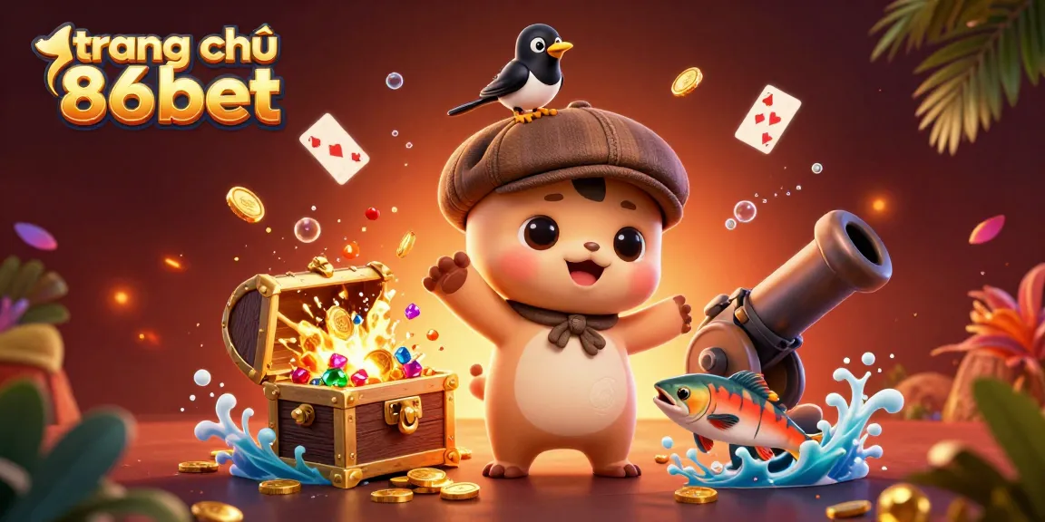 Engage with trang chủ 86bet for thrilling gaming adventures featuring Nessie, a playful magpie, and treasure-filled underwater scenes.