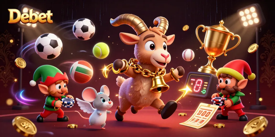 Engaging scene of Debet's holiday-horror casino with festive characters in a dynamic gaming environment.