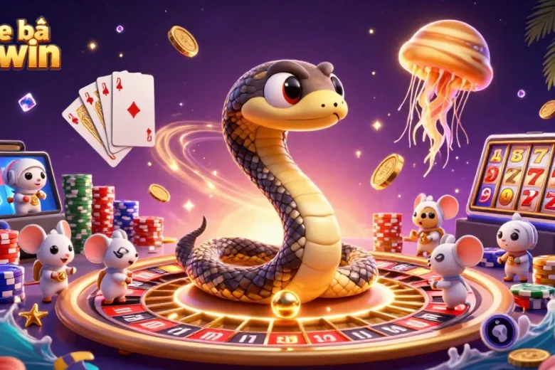 Experience the thrill with game bài sunwin at this vibrant cosmic casino scene filled with excitement and chance.