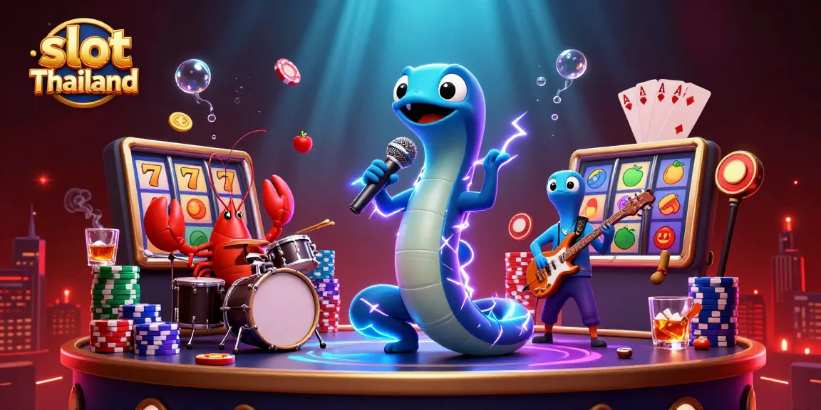 Menang di slot Thailand dengan ilustrasi kasino bawah laut yang penuh warna dan aksi menarik.