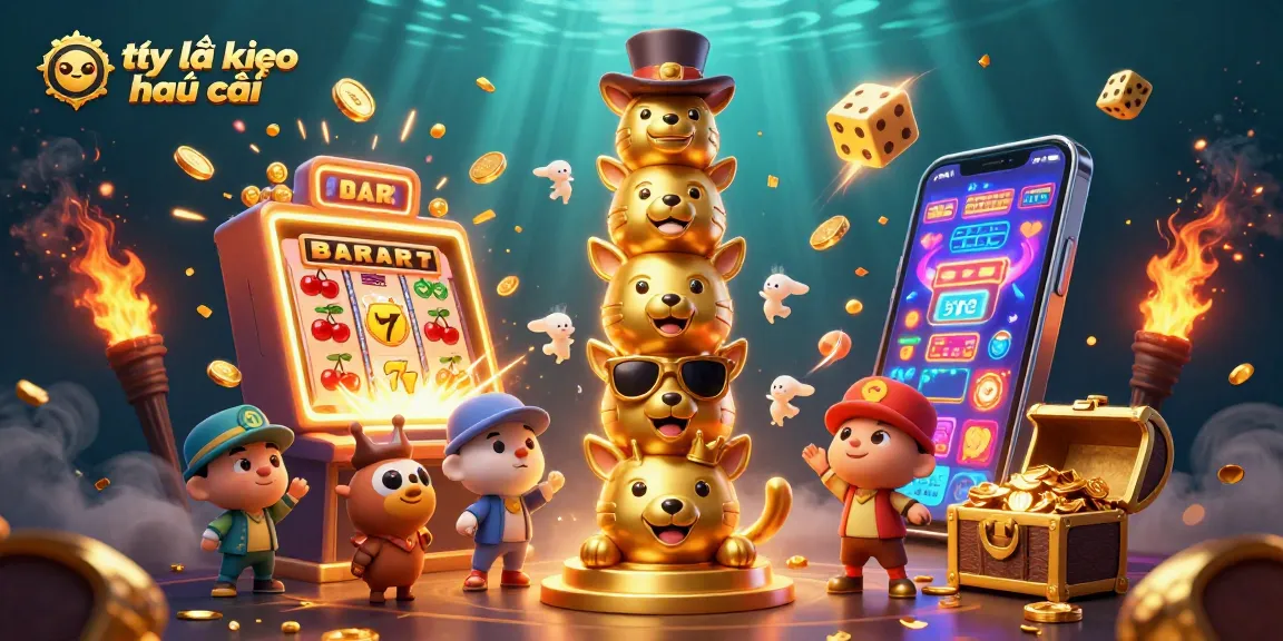 Experience thrilling tỷ lệ kèo nhà cái with vibrant casino elements and dynamic characters in a captivating scene.